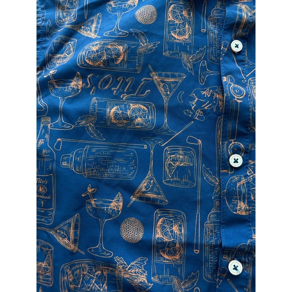 William Murray Tito's X Recipe For Success Golf Coral Button Down Size M - Picture 6 of 9